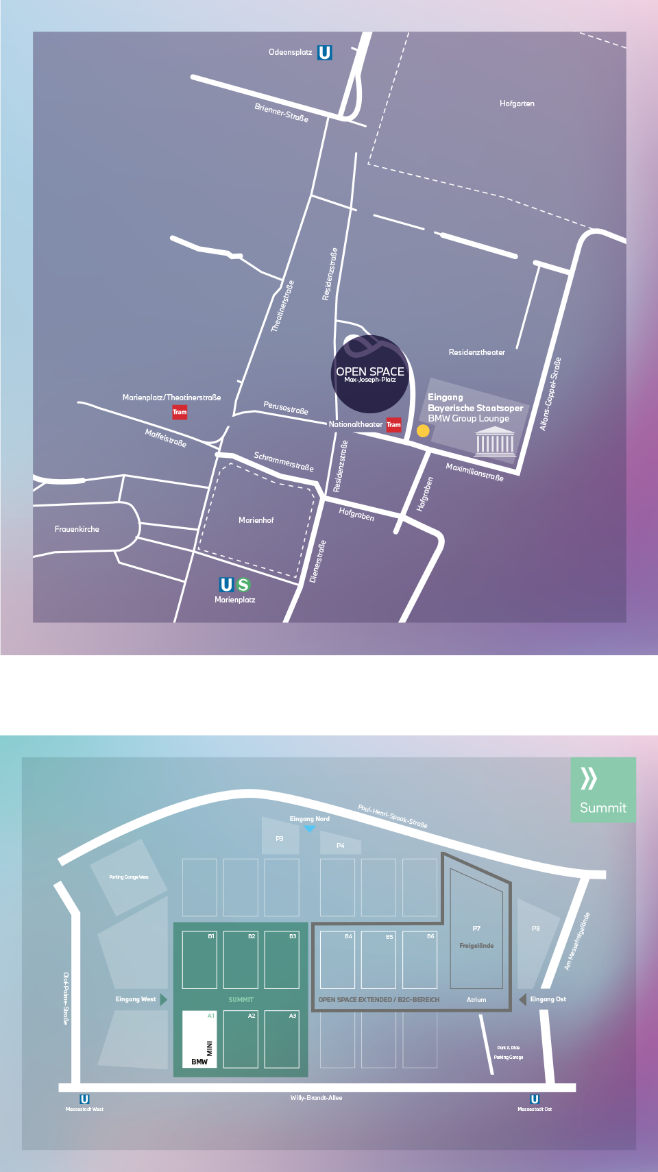 Übersicht des IAA Summit und des Open Space 