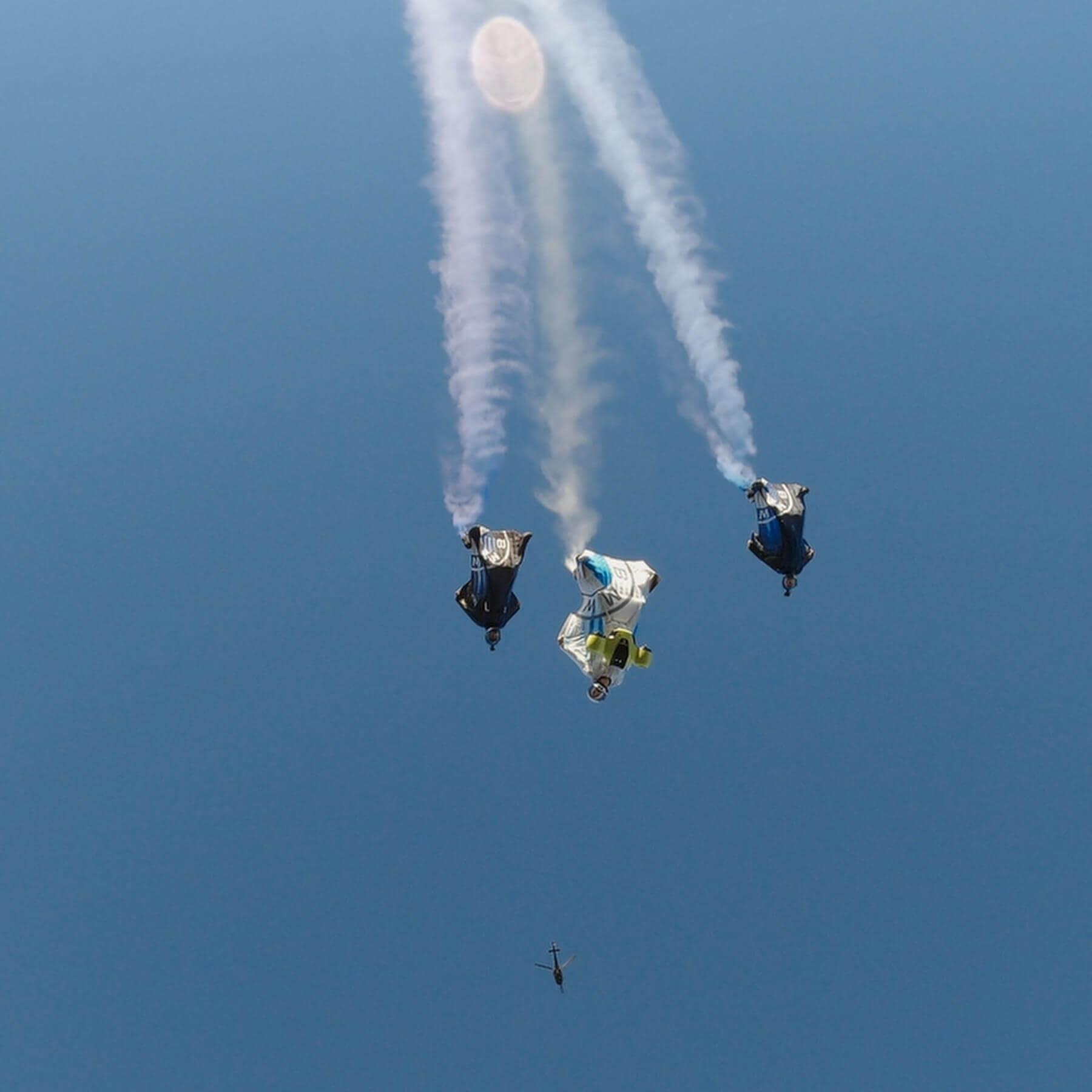 Watch the electrified wingsuit in action